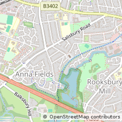 Map of Andover, Hampshire