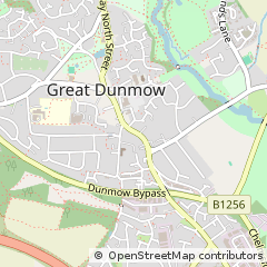 Map of Dunmow, Essex