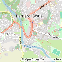 Map of Barnard Castle, CO. Durham