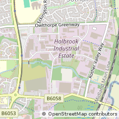Map of Sheffield, South Yorkshire