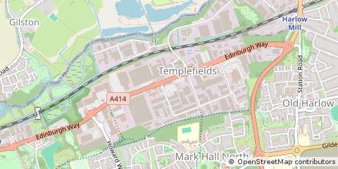 Map of Harlow