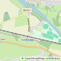 Map of Corbridge, Northumberland
