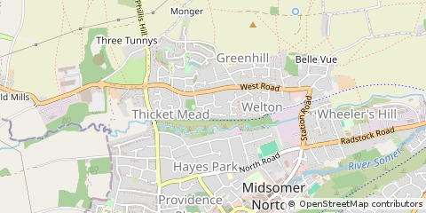Map of Radstock, Banes
