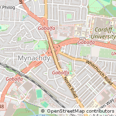 Map of Cardiff, Caerdydd