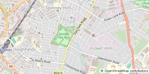 Map of Leicester