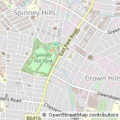 Map of Leicester