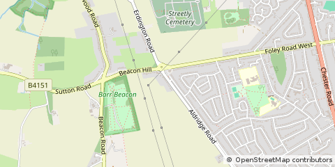 Map of Sutton Coldfield