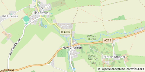 Map of Alresford, East Sussex