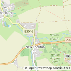 Map of Alresford, East Sussex