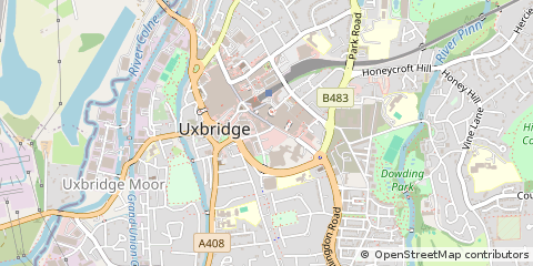 Map of Uxbridge