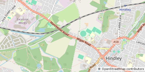 Map of Wigan