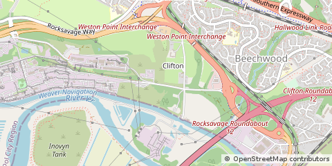 Map of Runcorn, Cheshire