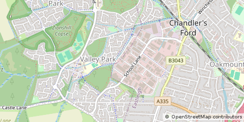 Map of Eastleigh, Hants