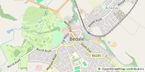 Map of Bedale, North Yorkshire