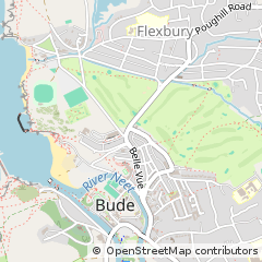 Map of Bude, Cornwall