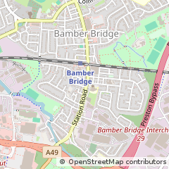 Map of Preston, Lancashire