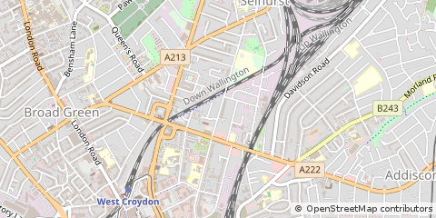 Map of Croydon, London
