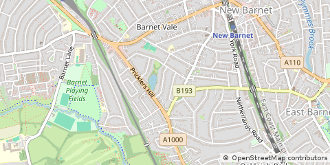 Map of Barnet