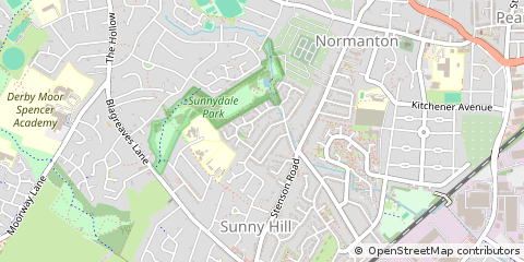 Map of Derby, Derbyshire