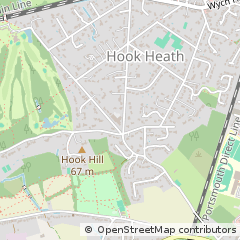 Map of Woking, Surrey
