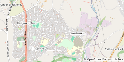 Map of Halifax, West Yorkshire