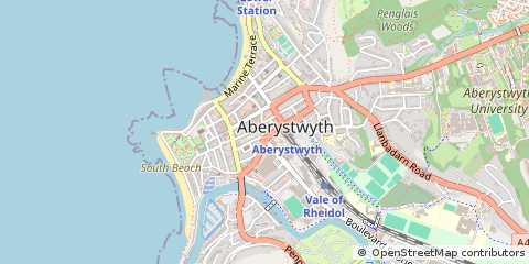 Map of Aberystwyth