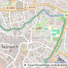 Map of Norwich, Norfolk