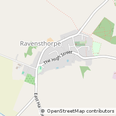 Map of Ravensthorpe, Northants
