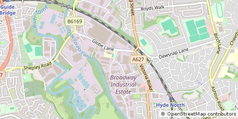Map of Dukinfield, Cheshire