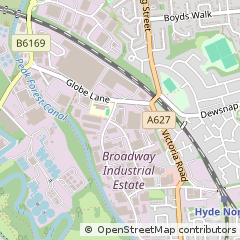 Map of Dukinfield, Cheshire