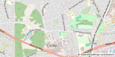 Map of Corby
