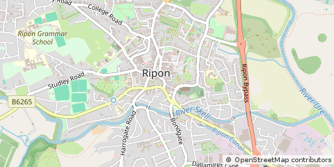 Map of Ripon, North Yorkshire