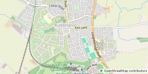 Map of Nottingham, Notts