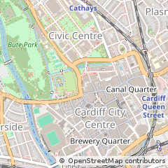 Map of Cardiff