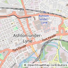 Map of Ashton-Under-Lyne, Lancashire
