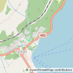 Map of Arrochar, Dunbartonshire