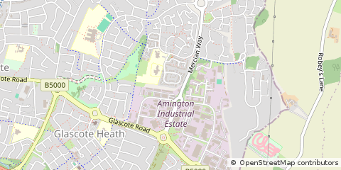 Map of Tamworth