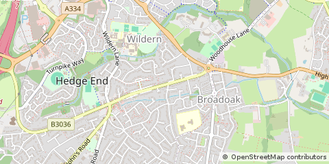 Map of Southampton, Hampshire