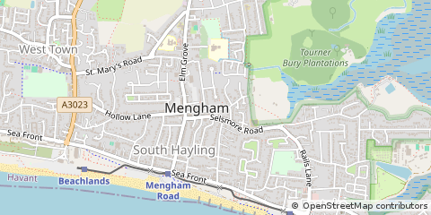 Map of Hayling Island
