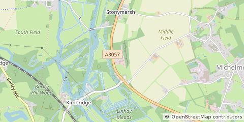 Map of Romsey, Hampshire