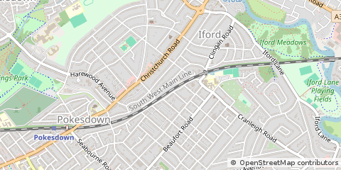 Map of Bournemouth