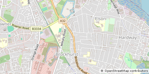 Map of Gosport, Hampshire
