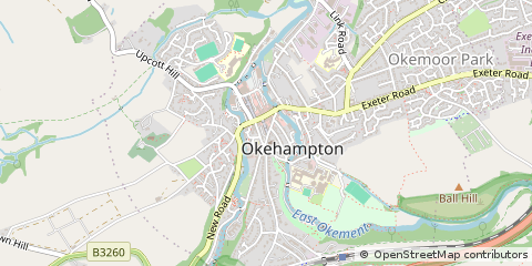 Map of Okehampton, West Sussex