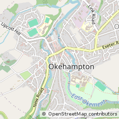 Map of Okehampton, West Sussex