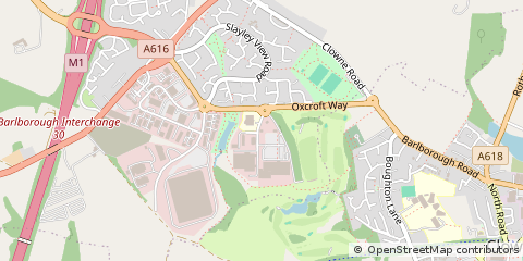 Map of Chesterfield, Derbyshire