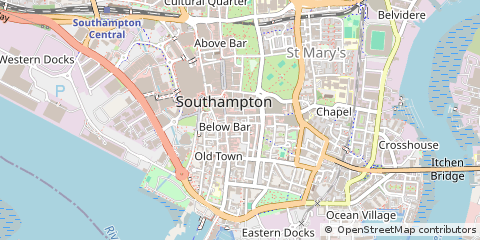 Map of Southampton