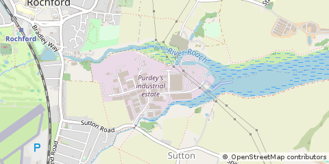 Map of Rochford, Essex