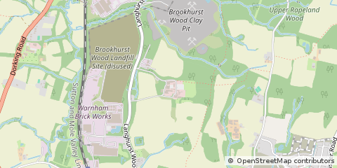 Map of Horsham, West Sussex