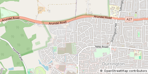 Map of Worthing, West Sussex