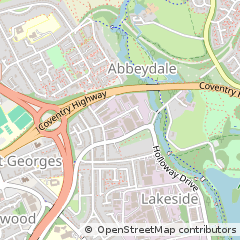 Map of Redditch, Worcestershire